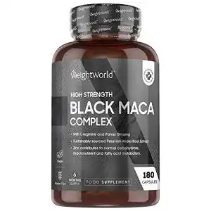 Testosteron-Booster WeightWorld Maca Schwarz 5000mg, 180 St.