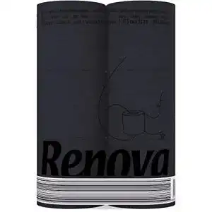 Toilettenpapier 3-lagig Renova Black Label Toilettenpapier Schwarz