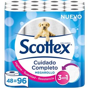 Toilettenpapier 3-lagig Scottex Megarollo, 48 Megarollen