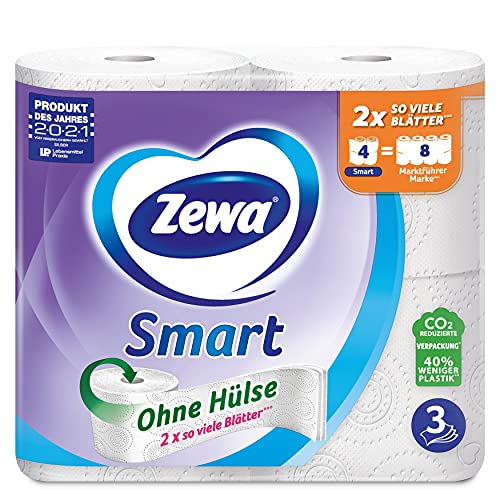 Toilettenpapier 3-lagig Zewa Smart Toilettenpapier Ohne Hülse