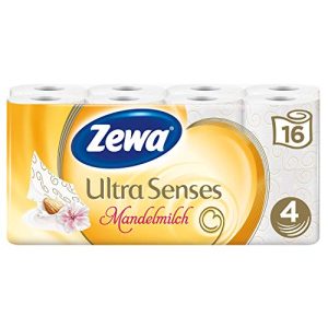 Toilettenpapier 4-lagig Zewa Ultra Sense Mandelmilch, 16 Rollen