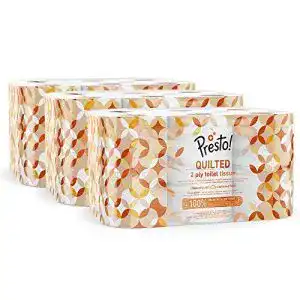 Toilettenpapier Presto! Amazon-Marke: 2-lagig, gesteppt, 36 Rollen