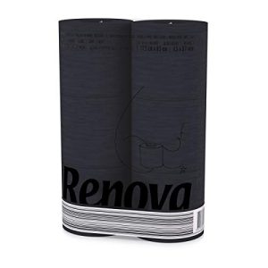 Toilettenpapier Renova H&PC-53742, 3-lagig, Schwarz, 6 Stück