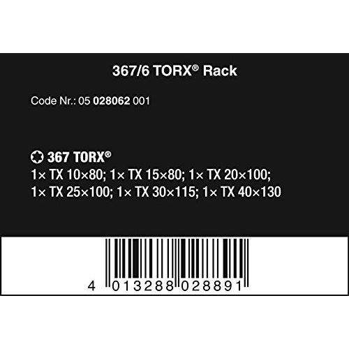 Torx-Schraubendreher-Set Wera 367/6 Schraubendrehersatz
