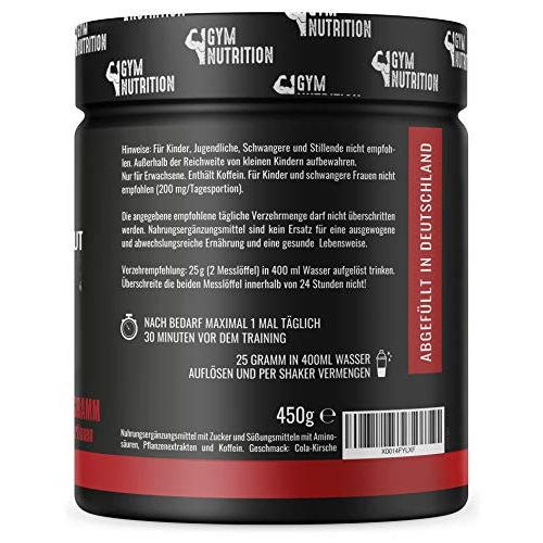 Trainingsbooster Gym Nutrition FATALITY, 450g Cola Kirsche