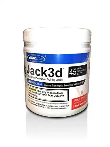 Trainingsbooster USP Labs, Jack3d, 45 Servings Fruit Punch, 248g