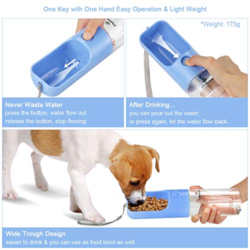 Trinkflasche Hund PHILORN Hundetrinkflasche, 420ml, BPA-frei