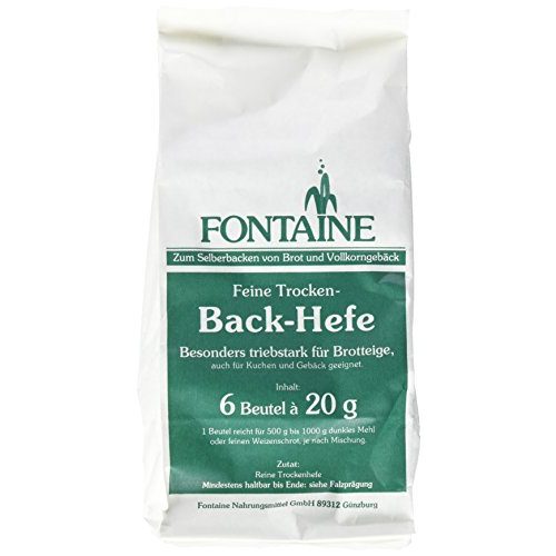 Trockenhefe Fontaine 6x20g Bio Backzutat, 2 x 120 g