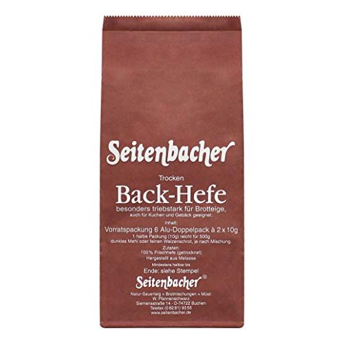 Trockenhefe Seitenbacher Hefe Vorratspack 6x20g