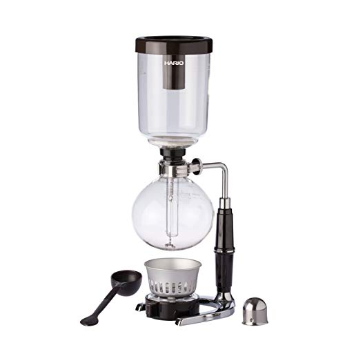 Vakuum-Kaffeebereiter HARIO Kaffeezubereiter, Glas, schwarz