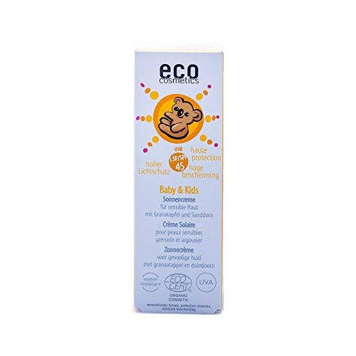 Vegane Sonnencreme Eco Cosmetics Baby & Kids LSF45, 50ml