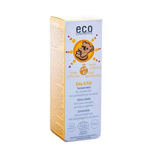 Vegane Sonnencreme Eco Cosmetics Baby & Kids LSF45, 50ml