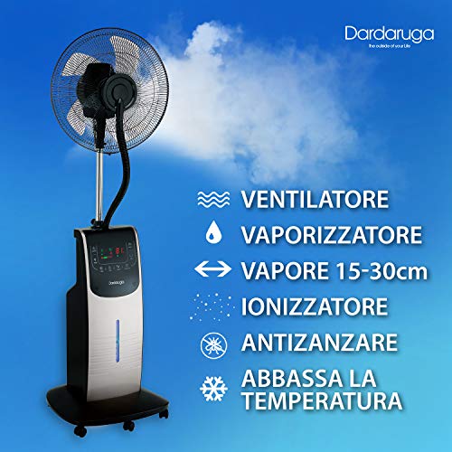 Ventilator mit Wasserkühlung DARDARUGA Digital, Sprühnebel