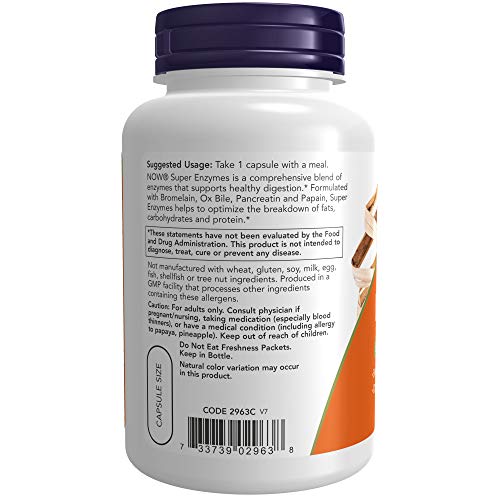Verdauungsenzyme Now Foods, Super Enzyme, 90 Kapseln