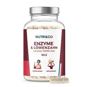 Verdauungsenzyme NUTRI & CO Pflanzlich, 60 Kapseln, Vegan