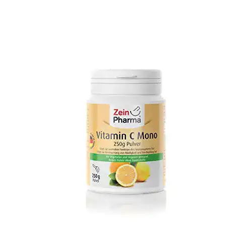 Die beste Vitamin-C-Pulver ZeinPharma Vitamin C Mono Pulver, 250 g 2026 Test Bestseller Vitamin-C-Pulver ZeinPharma Vitamin C Mono Pulver, 250 g