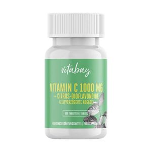 Vitamin C vitabay + Bioflavonoide 1000 mg, 100 vegane Tabletten