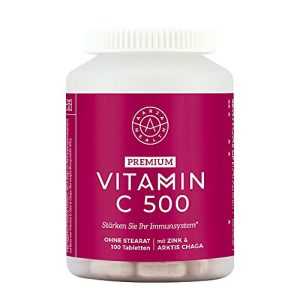Vitamin C + Zink Aarja HEALTH Premium Vitamin C 500 mit Zink