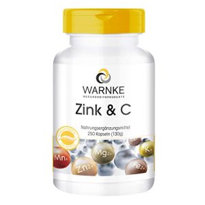 Vitamin C + Zink WARNKE VITALSTOFFE, 250 Kapseln