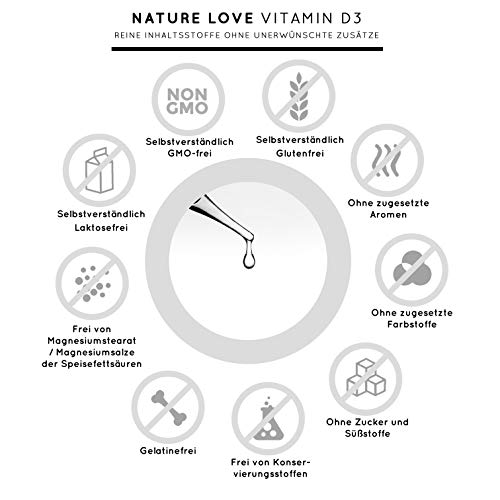Vitamin-D3-Tropfen Nature Love ® Vitamin D3 5000 (50ml flüssig)