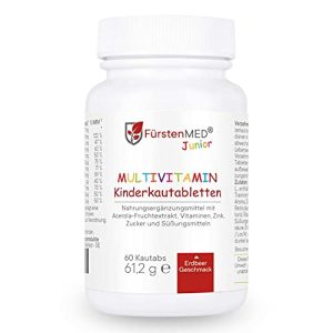 Vitamine für Kinder FürstenMED, Kautabletten Erdbeere, 60 Tabl.