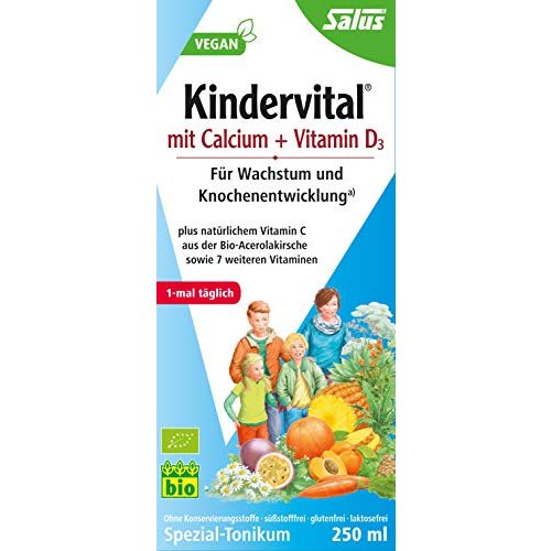 Vitamine für Kinder Salus Kindervital mit Calcium + Vitamin D3
