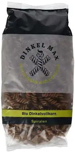 Vollkornnudeln Dinkel Max Vollkorn Spiralen Bio, 500 g