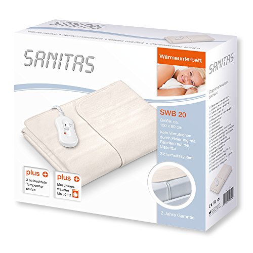 Wärmeunterbett Sanitas SWB 20 aus Vlies | mit Sicherheitssystem