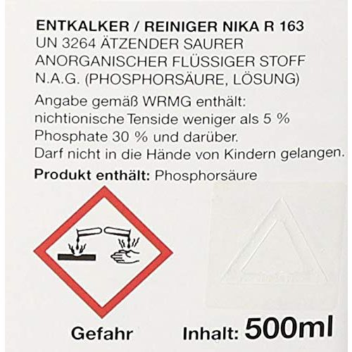 Waschmaschinenreiniger Nika Entkalker und Reiniger R163