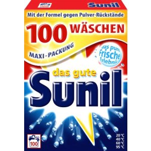 Waschmittel Sunil Voll aktiv Pulver für 100 Wäschen