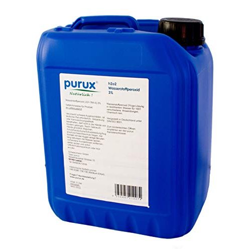 Wasserstoffperoxid 3 Prozent purux Wasserstoffperoxid, 5 Liter