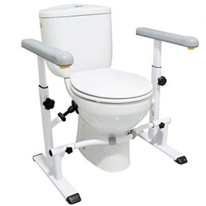 WC-Aufstehhilfe KMINA – Toilettengestell, Breitenverstellbar