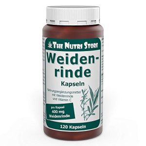 Weidenrindenextrakt The Nutri Store Weidenrinde 400 mg, 120 Stk.