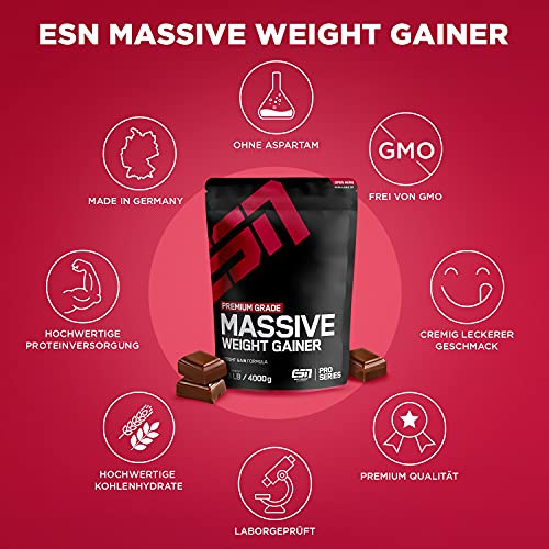 Weight-Gainer ESN Massive Weight Gainer, Chocolate Cream, 4 kg