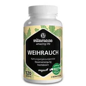 Weihrauch-Kapseln Vitamaze, amazing life, hochdosiert, 120 Kaps.