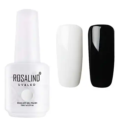 Die beste Weißer Nagellack ROSALIND Gellack UV Schwarz und Weiß Set 2026 Test Bestseller Weißer Nagellack ROSALIND Gellack UV Schwarz und Weiß Set