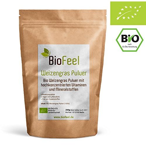 Die beste weizengraspulver biofeel bio weizengras pulver 200g Bestsleller kaufen