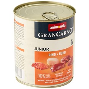 Welpenfutter animonda GranCarno Hundefutter Junior, 6 x 800 g