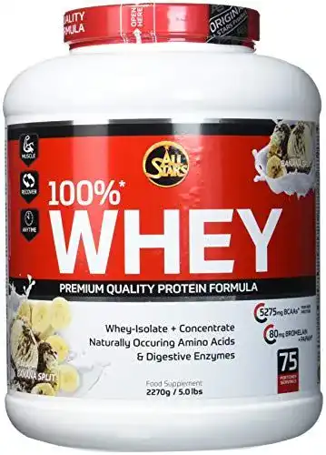 Whey-Protein All Stars 100% Whey Protein, Banana Split, 2270 g