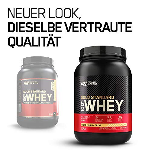 Whey-Protein (Vanille) Optimum Nutrition ON Gold Standard, 900g