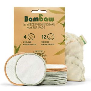 Wiederverwendbare Wattepads Bambaw waschbar 16 aus Bambus