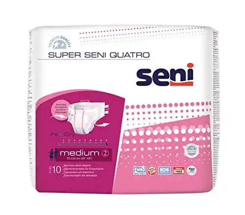 Windeln für Erwachsene SUPER SENI Quatro Gr.2 M, 10 St