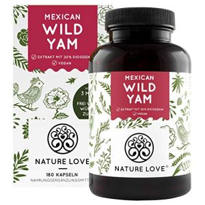 Yamswurzel-Kapseln Nature Love ® Wild Yam Kapseln, 180 Kapseln