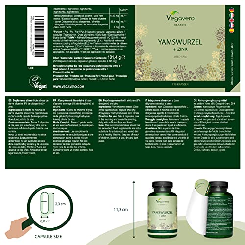 Yamswurzel-Kapseln Vegavero YAMSWURZEL Kapseln ®120 Kaps.