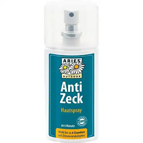 Die beste Zecken-Spray Aries Anti Zeck Hautspray - Zeckenschutz 100 ml 2026 Test Bestseller Zecken-Spray Aries Anti Zeck Hautspray – Zeckenschutz 100 ml