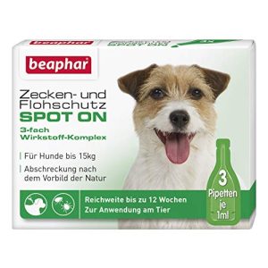 Zeckenschutz Hund Beaphar SPOT ON für Hunde bis 15 kg