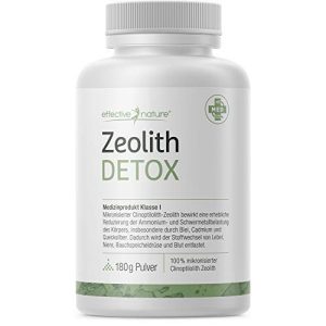 Zeolith-Pulver effective nature, Zeolith Detox, 180 g Pulver