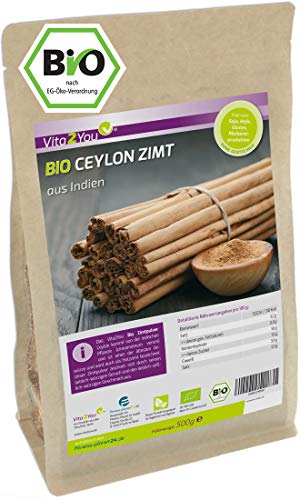 Die beste zimtpulver vita2you ceylon zimt pulver bio 500g Bestsleller kaufen