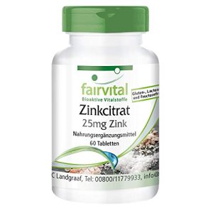 Zinktabletten fairvital Zink Tabletten, 25mg Zink pro Tablette