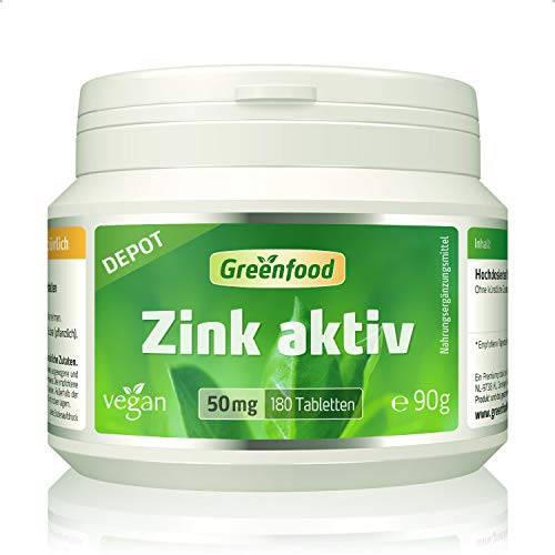 Die beste zinktabletten greenfood zink aktiv 50 mg hochdosiert 180 tabl Bestsleller kaufen